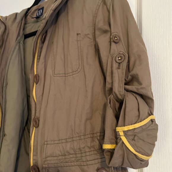 GAP Vintage Army Olive Cargo Jacket – XS/S - Picture 3 of 12